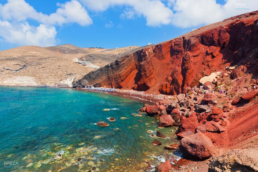Santorini Private Tour - Beaches - villages & Cldera Views - Perissa Black Sand Beach: Swimming Time, Not Just a Photo Stop