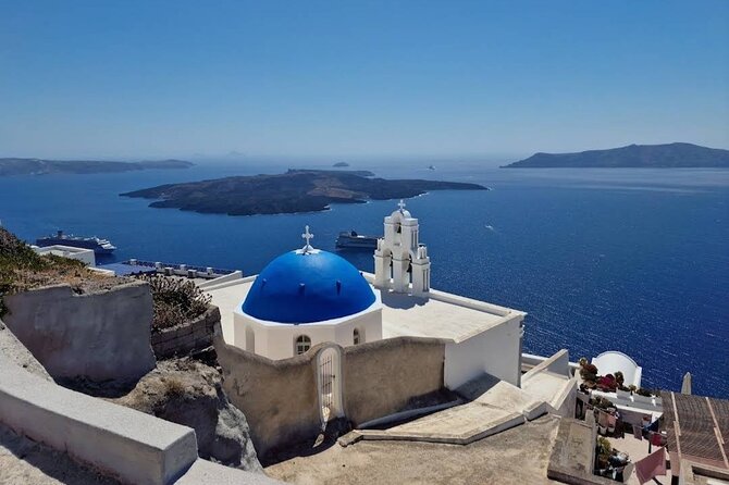 Santorini Private Tour in Spanish - Imerovigli: the balcony views, Skaros Rock, and Cycladic churches
