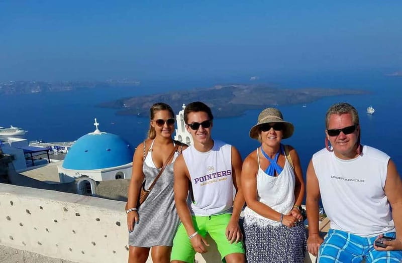 Santorini Private Tour: Must-See Highlights & Hidden-Gems - Firostefani and the Blue Dome Church Photo Stop