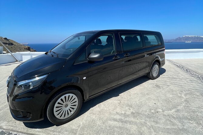Santorini Private Transfers : From-to Airport/Port or Hotel - From airport or port to your hotel: what the pickup feels like