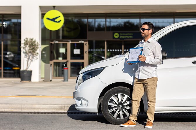 Santorini: Private Transfers To / From the Airport (JTR) - The Ride: A/C Comfort, Bottled Water, and Driver Insights