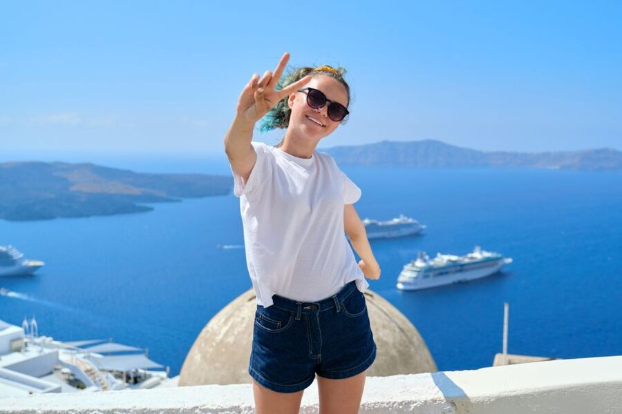 Santorini: Private Vistas Morning Hike inc. tastings - The Imerovigli part: highest caldera village views and big stories