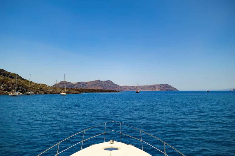 Santorini: Private Yacht Experience of Timeless Elegance - A Private Azimut 42 Flybridge Yacht Changes the Santorini Pace