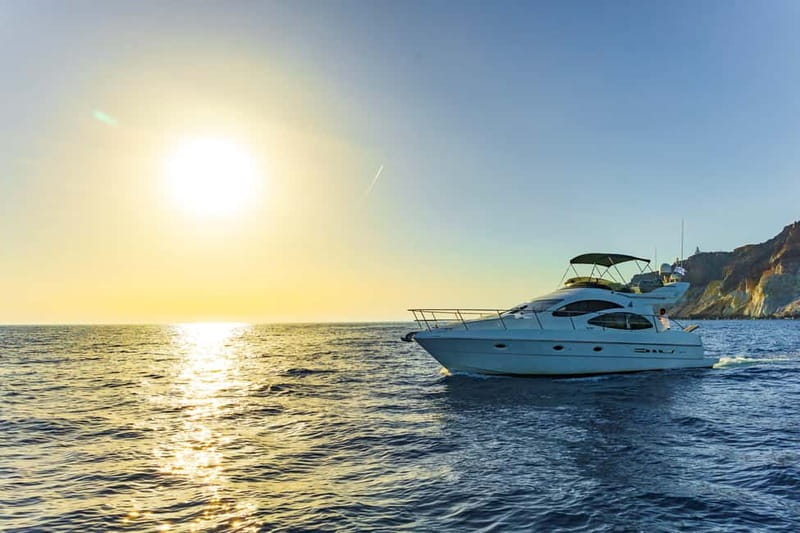 Santorini: Private Yacht Experience of Timeless Elegance - Sunset Option: Timing Flexibility and the View Reality