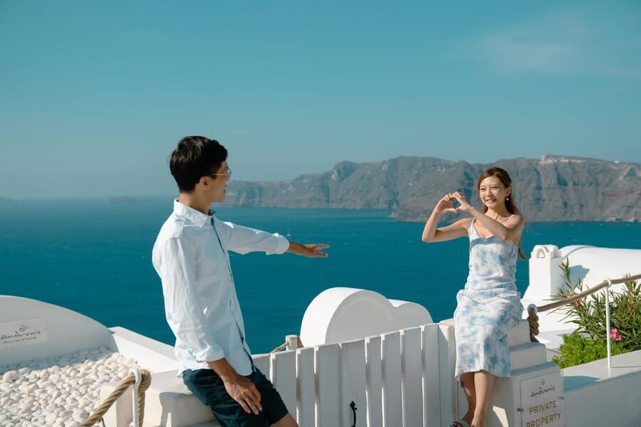 Santorini: Proposal Photoshoot l Private Entry to blue Dome - Should You Book This Santorini Proposal Photoshoot?