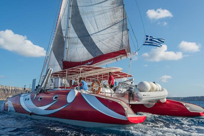 Santorini Sailing Dream Catcher with BBQ Lunch and Drinks - Santorini catamaran sailing: why this beats the usual sightseeing grind