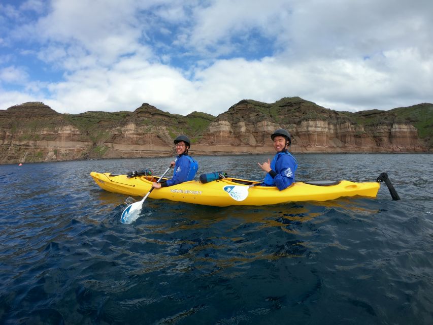 Santorini: Sea Caves Kayak Trip with Snorkeling and Picnic - Price and value: $159 for a full day of equipment and food