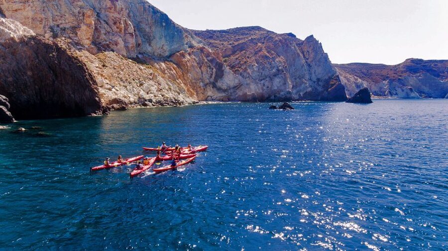 Santorini: Sea Kayaking with Light Lunch - Akrotiri Lighthouse and the Caldera Look-Back