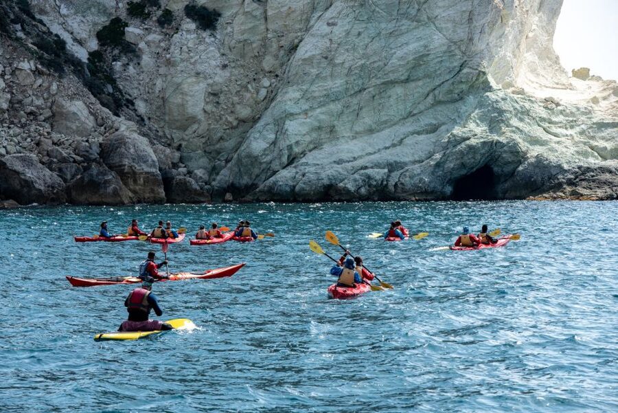 Santorini: Sea Kayaking with Light Lunch - Red Beach Volcanic Color: The Why of Santorini’s “Red”