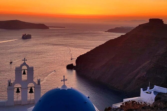 Santorini See Everything All Day Private Tour - Fira’s Three Bells and the caldera views at Heart of Santorini