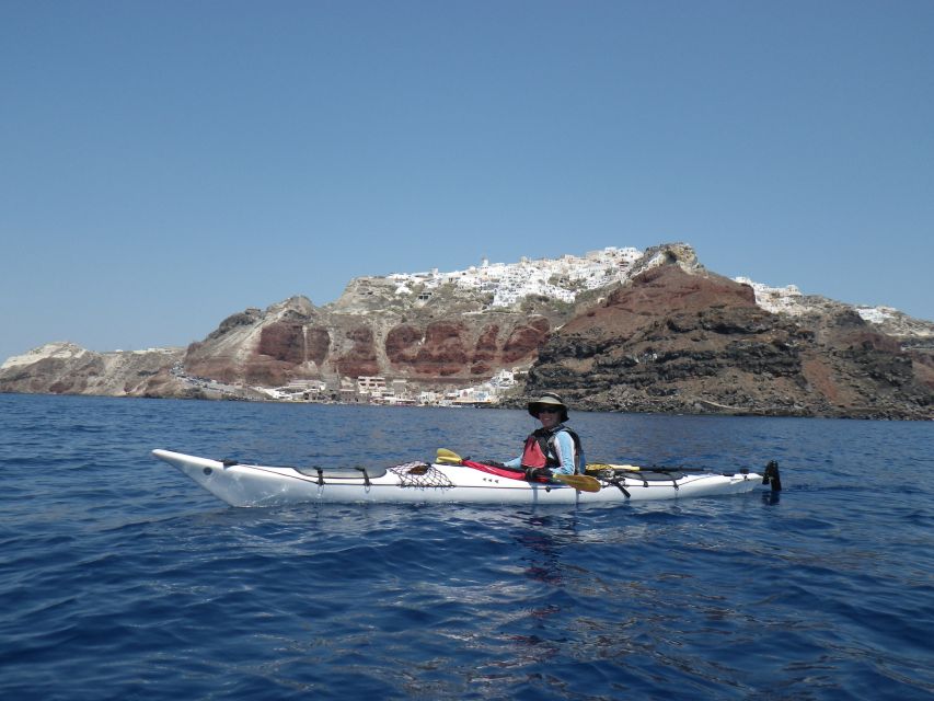 Santorini: South Sea Kayaking Tour with Sea Caves and Picnic - Akrotiri start: van ride, gear, and a safety briefing that actually helps