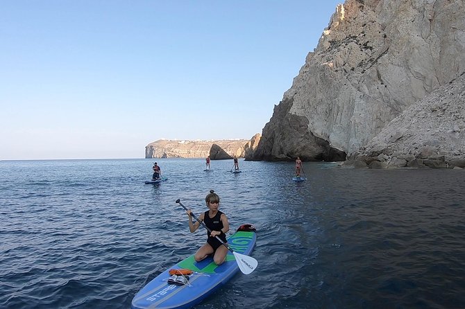 Santorini Stand-Up Paddle and Snorkel Adventure - Morning Route: From Kamari to Cliffs and a Remote Snorkel Cove