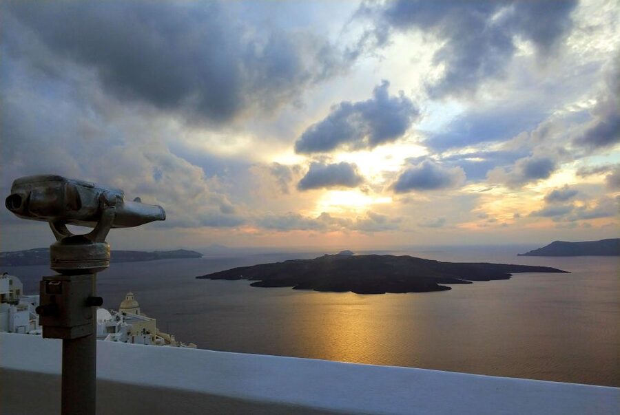 Santorini Sunset Chasing Adventure: Half-Day Private Tour - Akrotiri Lighthouse golden hour: sea breeze and panoramic sea views