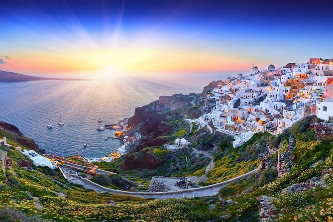 Santorini Sunset Dinner Cruise Including Nea Kameni Visit - Palea Kameni swimming stop: sea time between landings