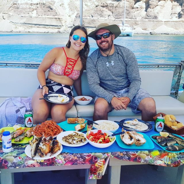 Santorini Sunset Fishing Trip with Dinner and Drinks - Practical tips so your boat day runs smooth
