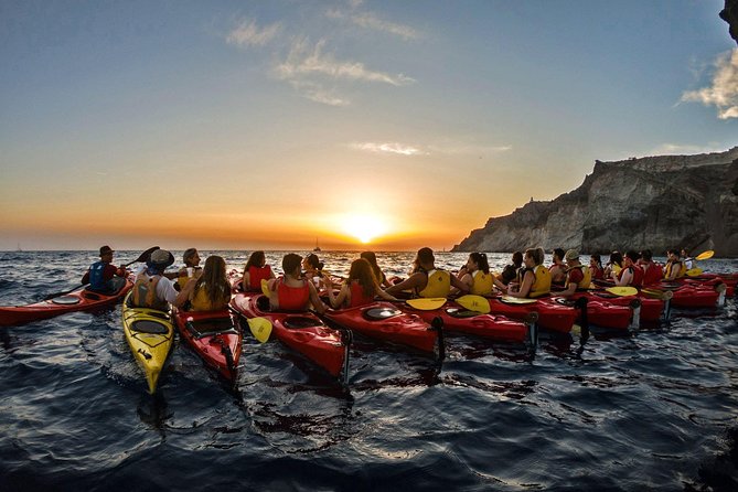 Santorini: Sunset Sea Kayak with Light Dinner with Pick-up Option - Hotel pickup and the transition to the sea launch