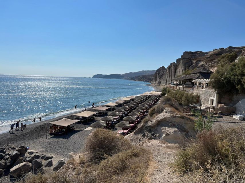 Santorini: Tailor-Made 6Hours Private Tour - Red Beach to Perissa Black Sand Beach: geology and color that reset the day