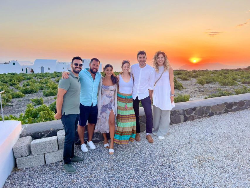 Santorini: Tour of Wineries with Wine Tasting & Food - From pickup to the first winery stop: snacks, photo breaks, and cellar time