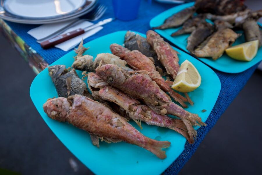 Santorini: Traditional Fishing Trip and Fresh Fish Lunch - Swim and Snorkel Breaks With Snorkeling Masks Included