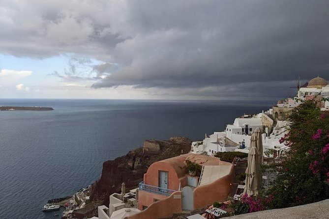 Santorini Unforgettable Experience Private Tour 6 - Hours - Perissa Black Sand Beach: a swim-friendly break plus food options