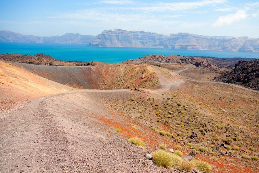Santorini: Volcano and Hot Springs Sunset Dinner Cruise - Dinner on board: the Greek buffet that keeps the night easy