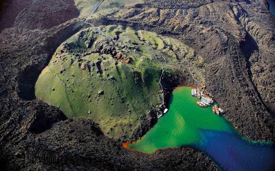 Santorini Volcano, Hot Springs Adventure - Nea Kameni Crater Stop: The Hike That Makes It Worth It