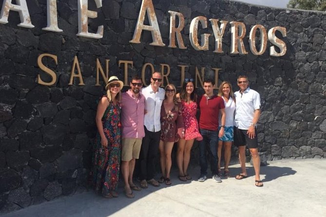 Santorini Wine Adventure with 12 Wine Tastings, Tapas and Sunset - Stop 1: Estate Argyros and the “volcanic farming” story