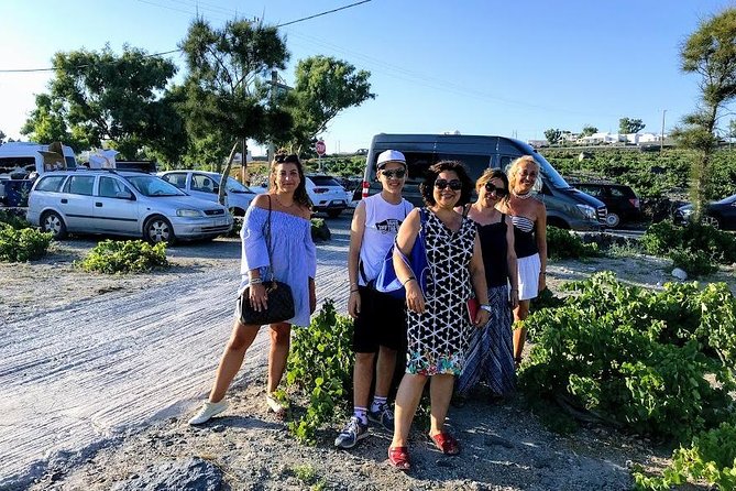 Santorini Wine and Food Experience with pick up included - What you’ll actually taste: wines, beer option, and classic Santorini plates