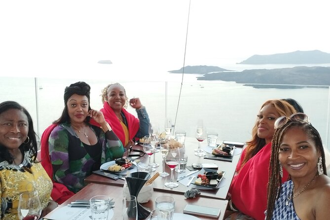 Santorini Wine Tasting: Day or Sunset Private Tour - Stop 4: Santo Wines cliff views, with day-tour swaps to Venetsanos