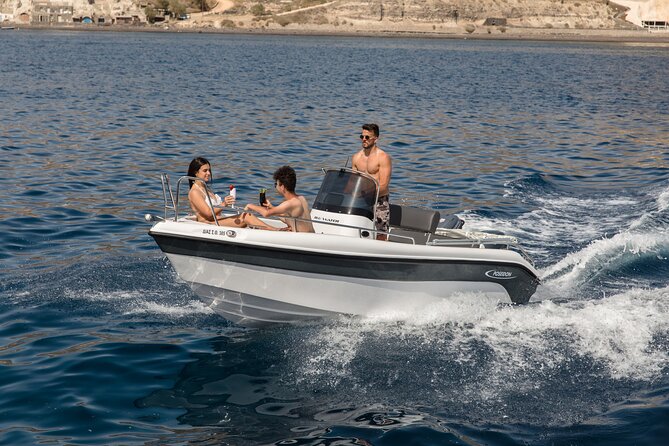 Self-Drive License-Free Boat Rental in Santorini from Vlichada - Fuel Math: The Only Cost That Can Surprise You