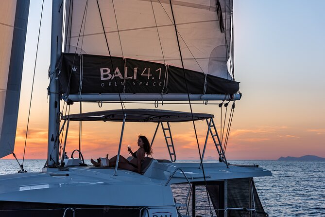 Shared Catamaran Half Day Cruise in Santorini - Mesa Pigadia Beach: quieter coast time on the southwest side
