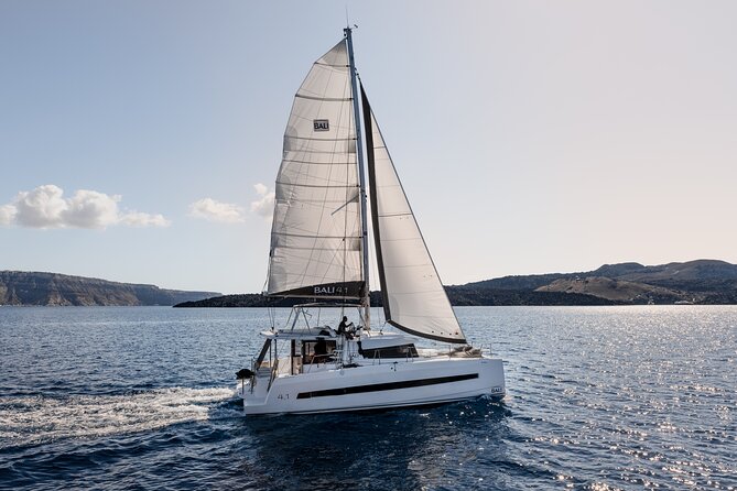 Shared Catamaran Half Day Cruise in Santorini - Red Beach: the quick stop that delivers maximum color