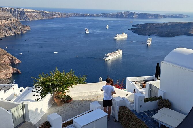 Sightseeing Private Full Day Tour in Santorini - Getting picked up at the Upper Cable Car Station