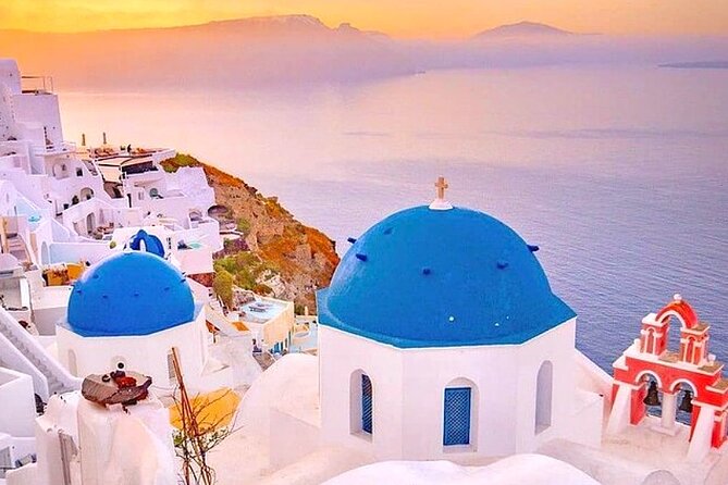 Skip Sky Tram !!! Hassle-Free 5 Hour Tour for Cruise Passengers - Finikia blue-domed church (20 minutes): that postcard look, minus Oia pressure
