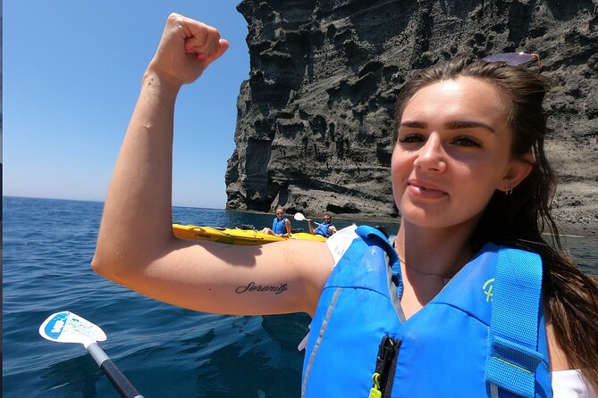 Small-Group Santorini Sea Caves Kayak Trip with Snorkeling & Picnic - The beach picnic: local organic food that keeps the day relaxed