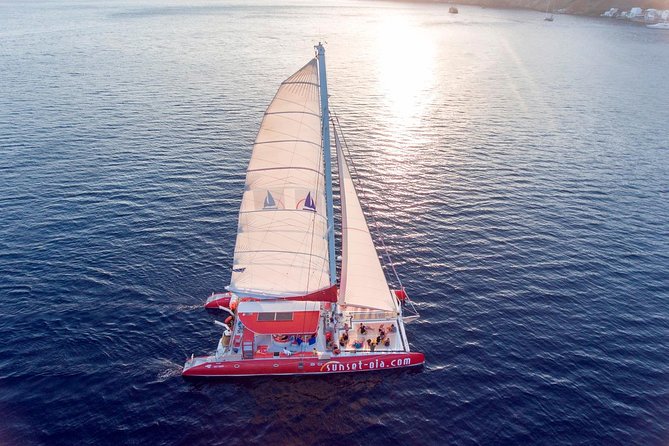 Sunset Sailing Catamaran Cruise in Santorini with BBQ and Drinks - Red Beach Snorkel Time: What You See and How to Enjoy It