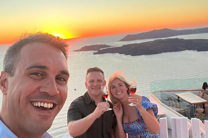 Sunset Santorini Wine Best views 2 Wineries and Tapas - Sunset Views and Two Tastings: How this 3-Hour Loop Works