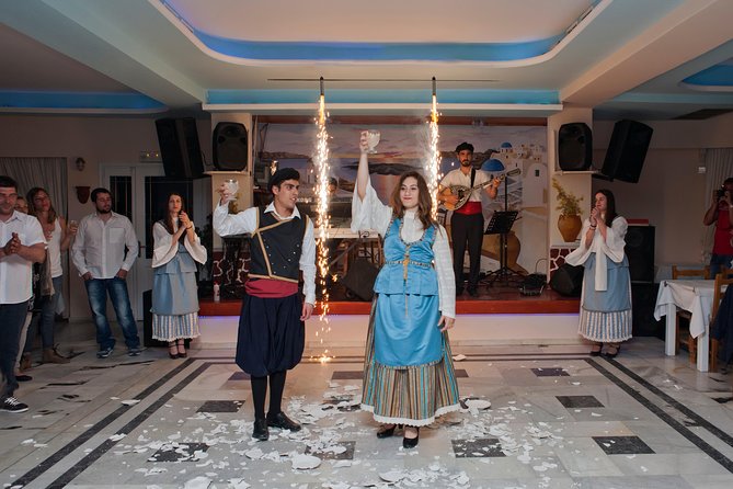Traditional Greek Night live Music & Dinner Show in Santorini - The show: folk dancing, plate smashing, and music that gets you moving