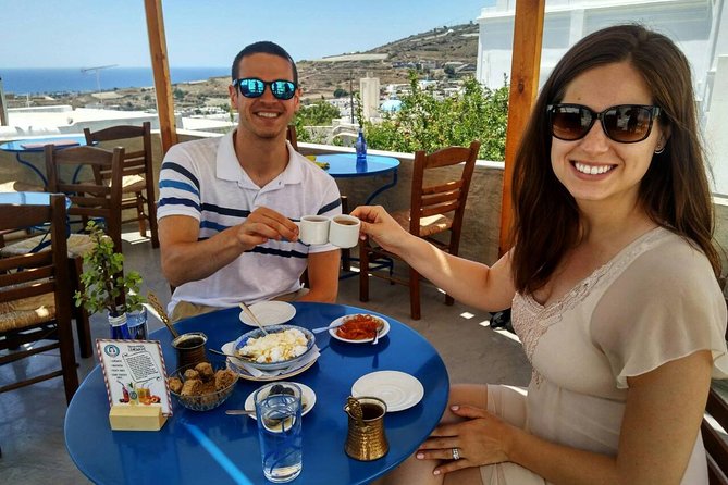 Traditional Tastes of Santorini Food Tour - Emporio Fortress Photos, Coffee, and Homemade Desserts